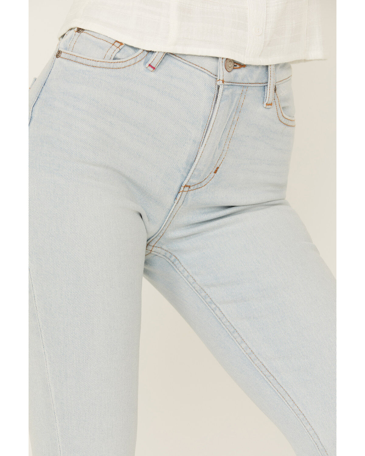 Idyllwind Women's High Risin' Sunglow Wash Distressed Knee Flare Jeans