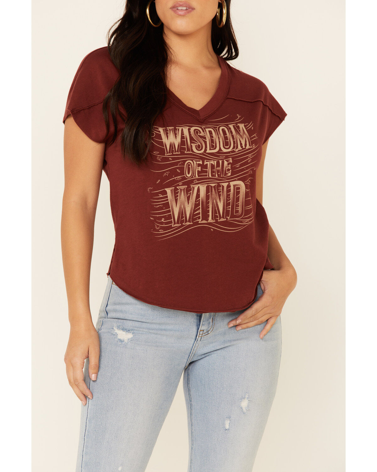 Image #3 - Shyanne Women's Wisdom Of The Wind Graphic Short Sleeve Tee, Chocolate, hi-res