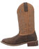 Image #3 - Laredo Women's Caney Western Performance Boots - Broad Square Toe, Honey, hi-res