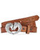 Image #1 - Justin Girls' Spirit Heart Horse Western Belt, Tan, hi-res