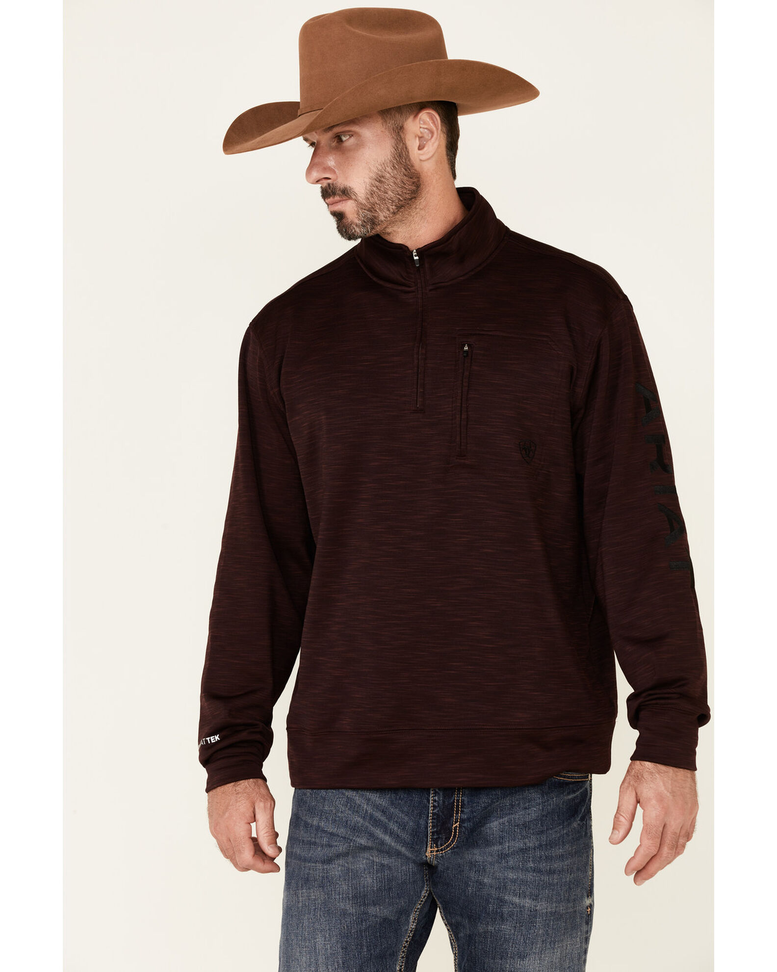 Ariat men's quarter best sale zip