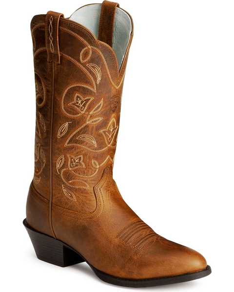 Image #1 - Ariat Women's Heritage Western Boots, Russet, hi-res