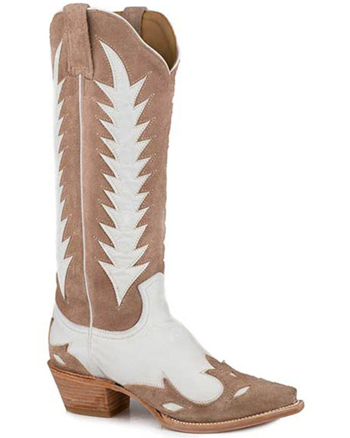 Stetson Women's Beth Tall Western Boots - Snip Toe, Tan, hi-res