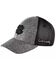 Black Clover Men's Logo Mesh-Back Fitted Ball Cap , Heather Grey, hi-res