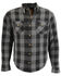 Image #1 - Milwaukee Performance Men's Aramid Checkered Plaid Biker Shirt, , hi-res