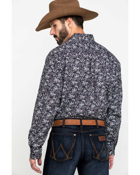 Image #2 - Cinch Men's Multi Paisley Print Weave Long Sleeve Western Shirt , , hi-res
