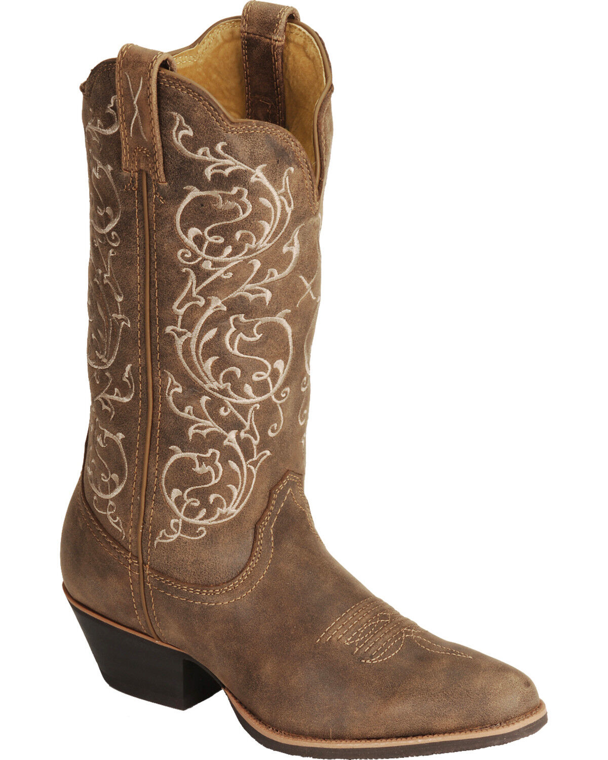 Image #1 - Twisted X Women's Fancy Stitched Western Performance Boots - Round Toe, Bomber, hi-res