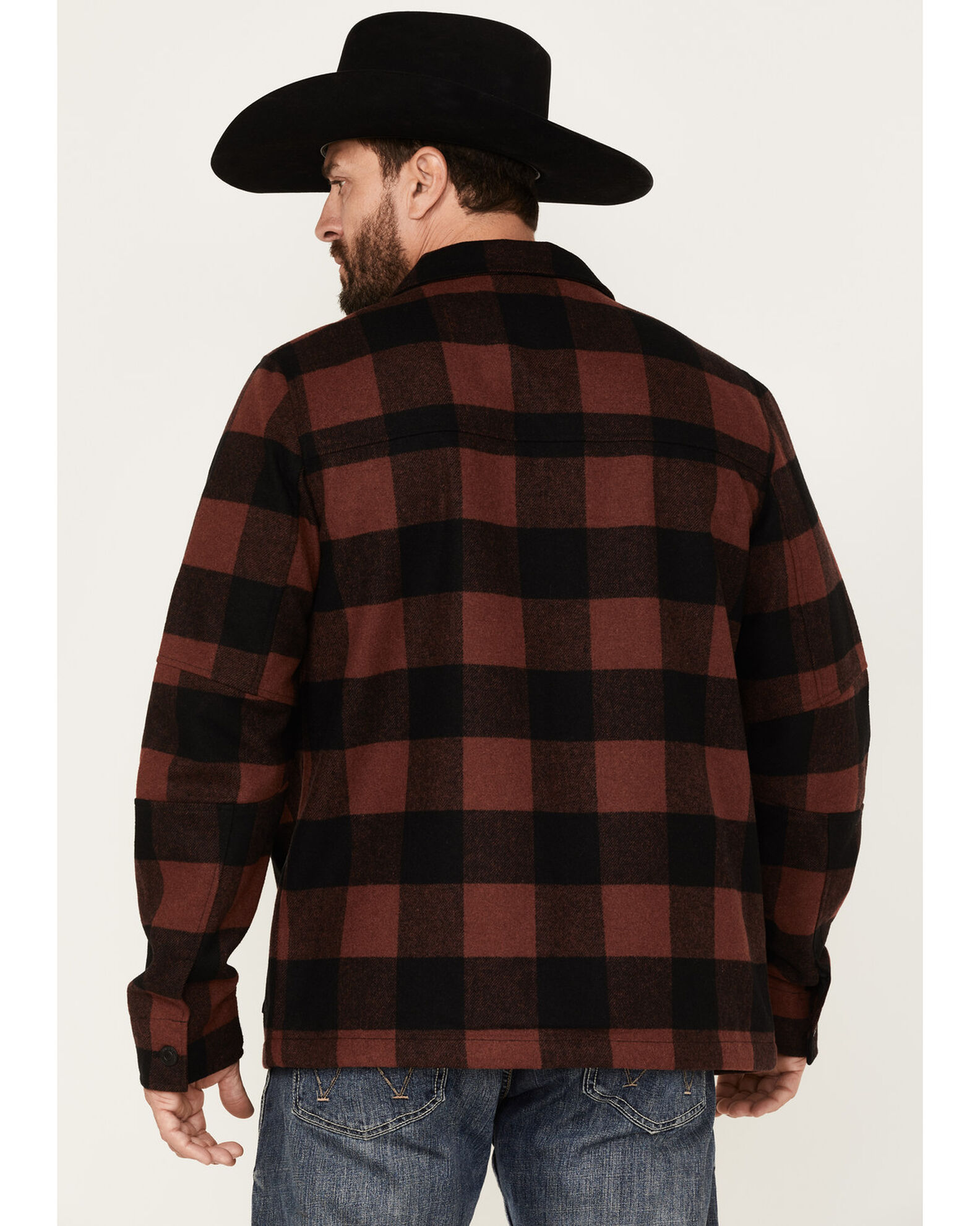 Product Name Brothers and Sons Men s Plaid Print Wool Western Jacket