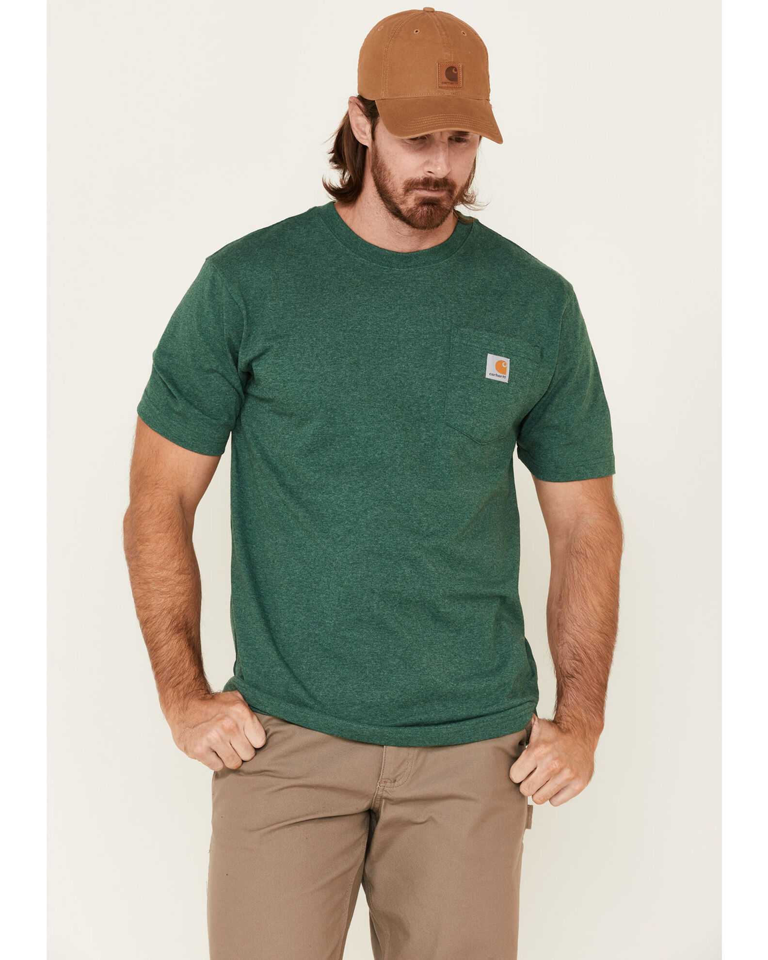 Carhartt Men s Loose Fit Heavyweight Logo Pocket Work T Shirt