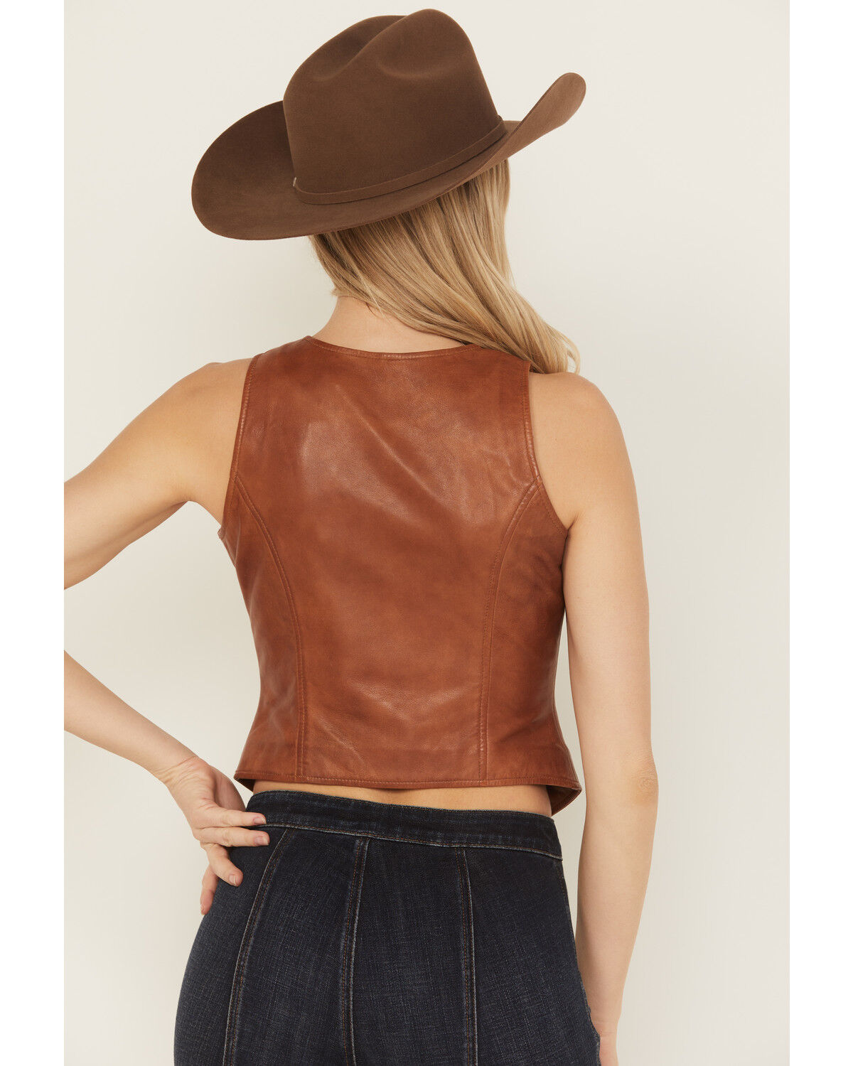 Product Name:  Idyllwind Women's Fitted Button-Down Leather Vest