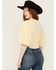 Image #4 - Beyond The Radar Women's Puff Sleeve Ruched Shirt, Yellow, hi-res