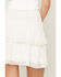 Image #4 - Shyanne Women's Embroidered Flutter Mini Skirt, White, hi-res