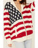 Show Me Your Mumu Women's American Flag Knit Cardigan Sweater, Multi, hi-res