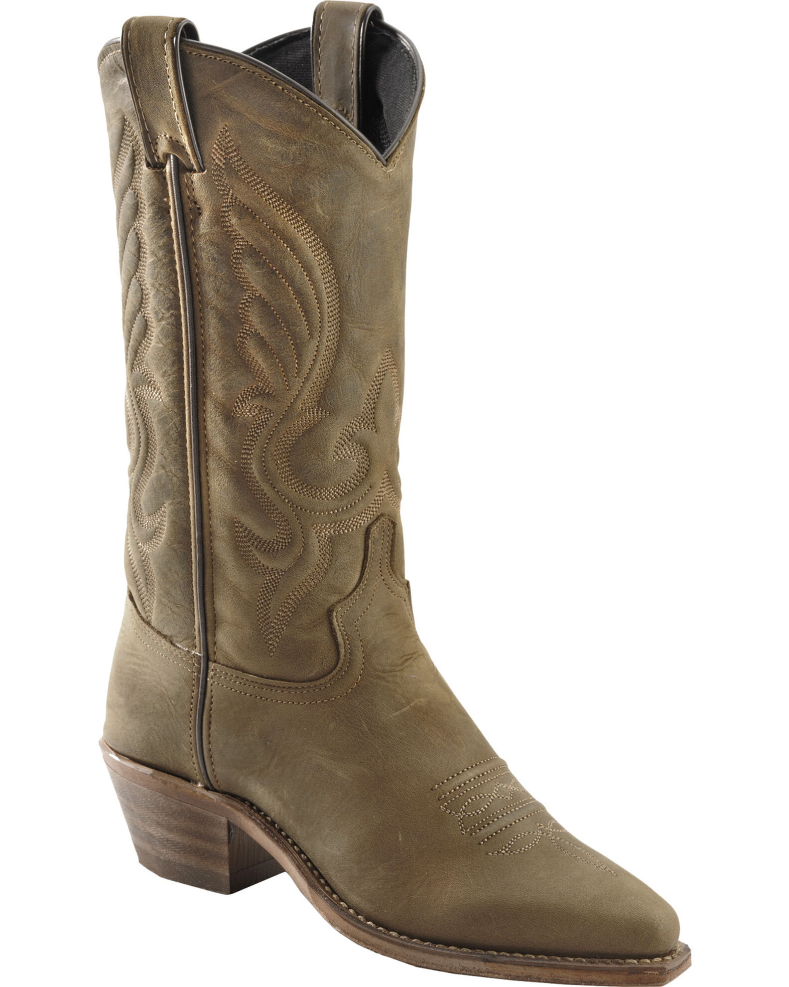 Image #1 - Abilene Women's 11" Western Boots, Brown, hi-res