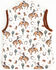 Image #3 - Fornia Toddler Girls' Horse Printed Vest, White, hi-res