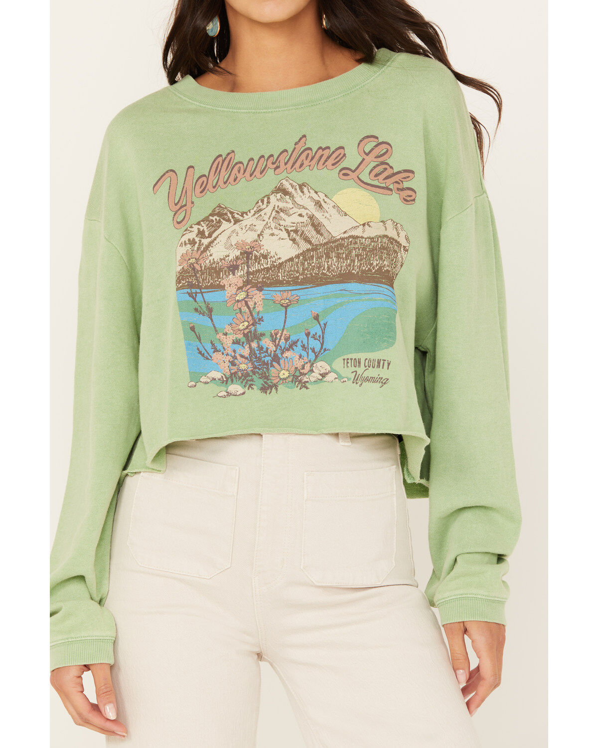 Image #3 - Cleo + Wolf Women's Yellowstone Lake Long Sleeve Graphic Tee, , hi-res