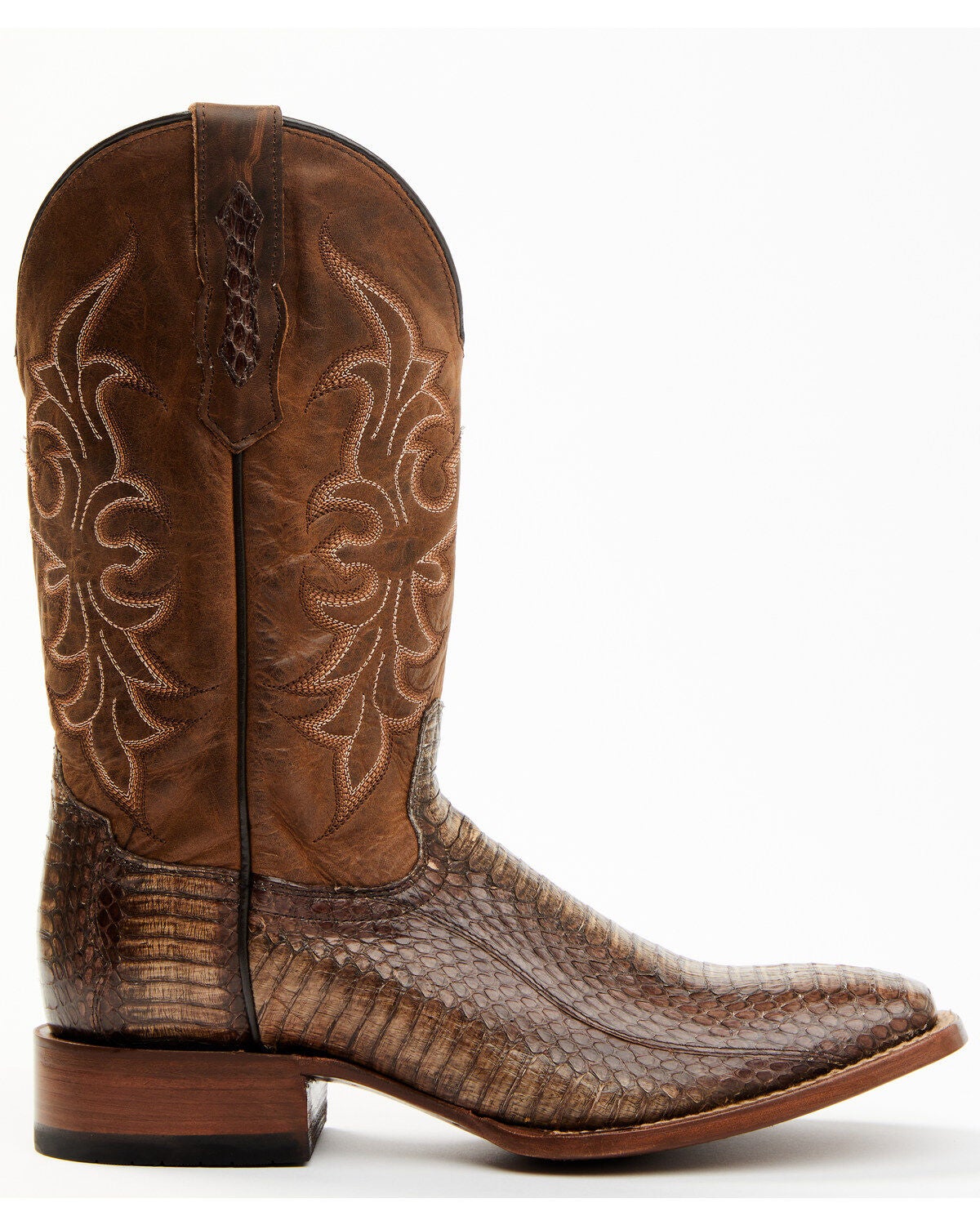 Exotic Western Boots - Broad Square Toe 