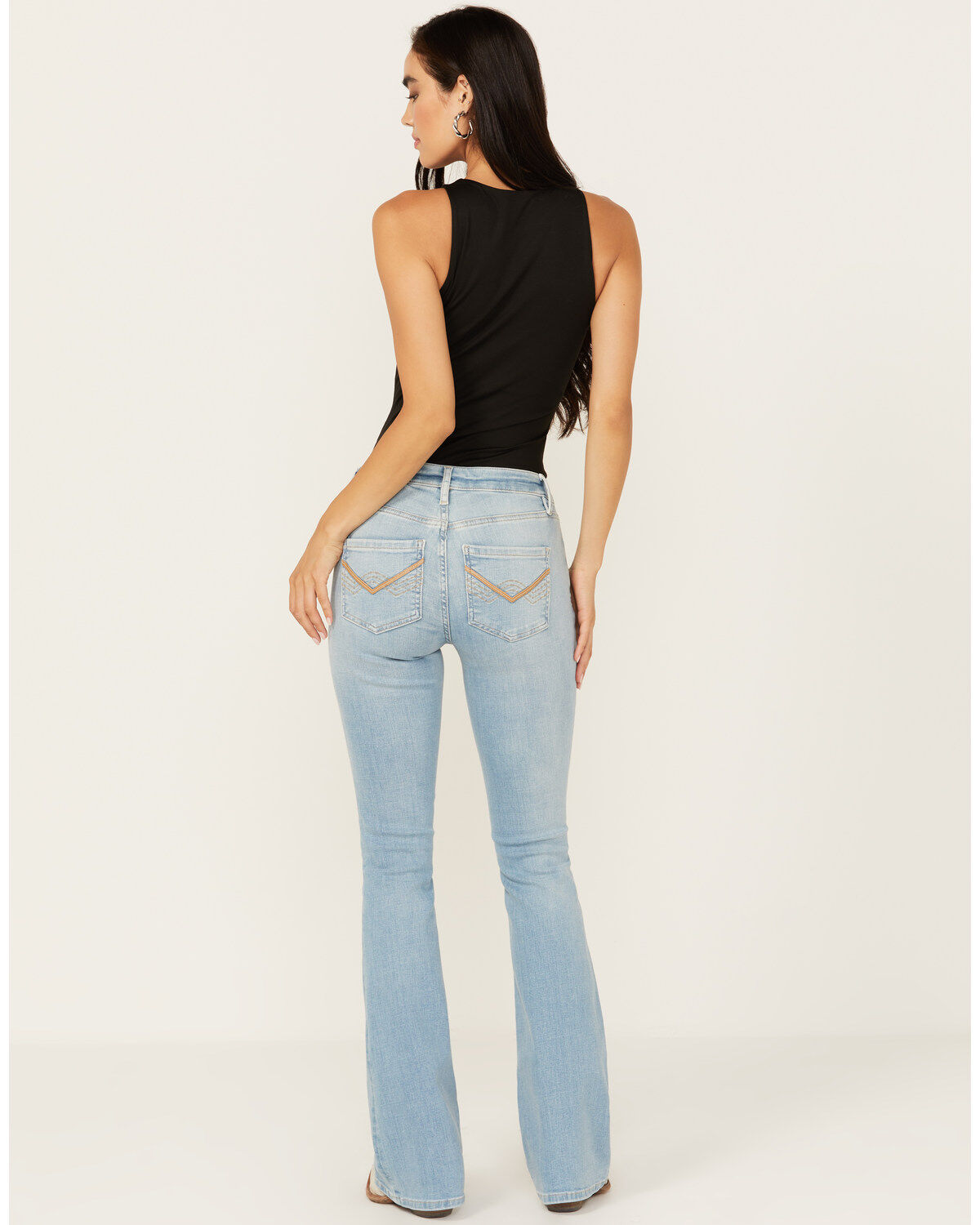 Image #3 - Idyllwind Women's Rebel Kinsdale Light Wash Mid Rise Bootcut Jeans, Light Wash, hi-res