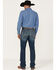 Cinch Men's Ian Dark Stonewash Performance Stretch Slim Bootcut Jeans , Indigo, hi-res