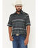 Image #1 - Cinch Men's ArenaFlex Striped Performance Polo, Multi, hi-res