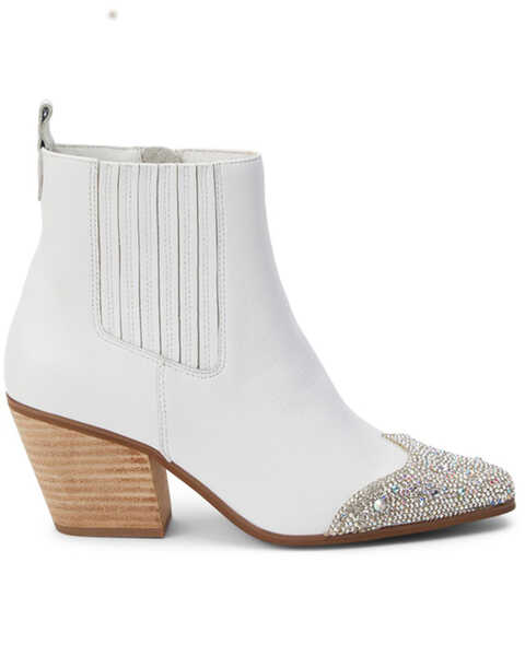 Matisse Women's Blake Fashion Booties - Pointed Toe, White, hi-res