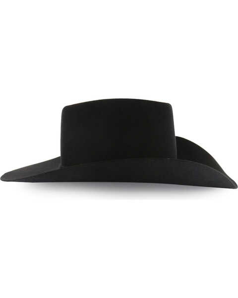 Image #2 - Rodeo King Men's Brick 5X Felt Cowboy Hat, Black, hi-res