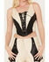Boot Barn x Understated Leather Women's Moonlit Moves Bustier, Cream/black, hi-res