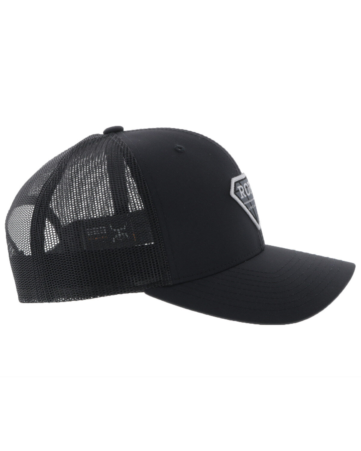 Image #4 - Hooey Women's Rope Like A Girl Diamond Patch Trucker Cap, Black, hi-res