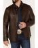 Scully Men's Leather , Chocolate, hi-res