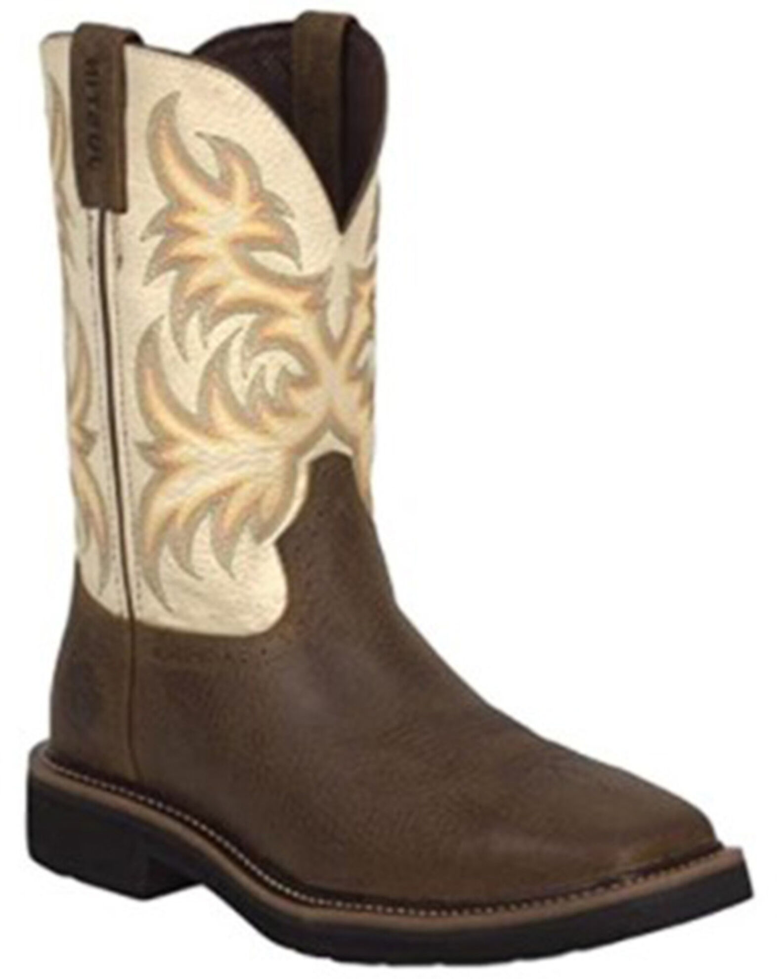 Justin Men s Driller Western Work Boots Soft Toe