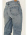 Image #4 - Ariat Women's Medium Wash Ultra High Rise Tomboy Relaxed Straight Jeans, Medium Wash, hi-res