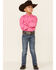 Image #2 - Cinch Boys' Hot Pink Long Sleeve Shirt, Pink, hi-res