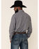 Image #5 - Stetson Men's Original Rugged Ombre Check Twill Plaid Long Sleeve Western Shirt, Burgundy, hi-res