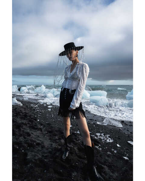 Image #1 - Double D Ranchwear Women's Dee Skirt, Black, hi-res