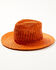 Image #1 - Shyanne Women's Vented Straw Fedora, Rust Copper, hi-res