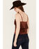 Image #4 - Idyllwind Women's Stafford Faux Suede Fringe Tank, Mahogany, hi-res