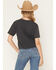 Image #4 - All Us Women's Conversation Embellished Short Sleeve Graphic Tee, Grey, hi-res