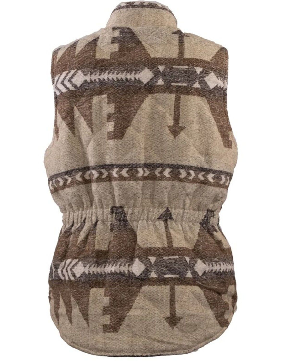 Image #2 - Outback Trading Co Women's Rosalie Southwestern Print Zip-Up Vest - Plus, Cream, hi-res
