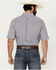 Image #4 - Ariat Men's Denver Geo Print Short Sleeve Button-Down Western Shirt , Blue, hi-res