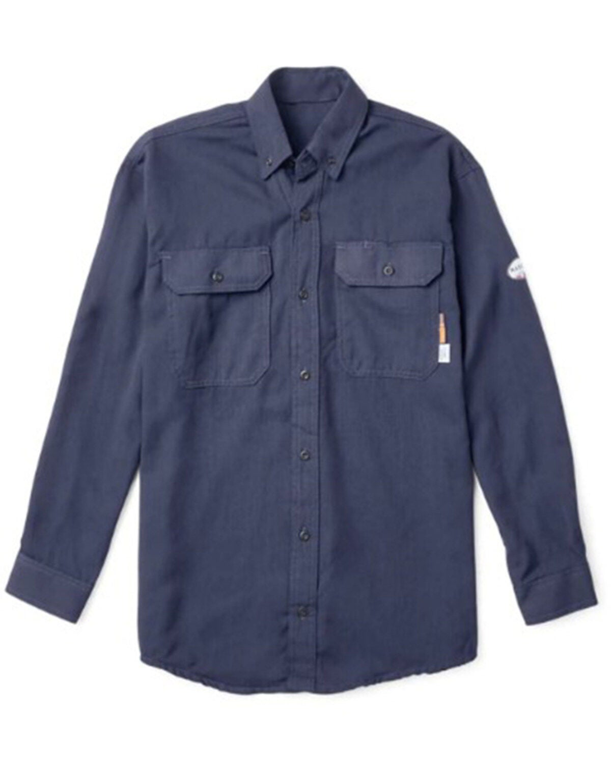 Rasco Men's FR DH Air Uniform Long Sleeve Button Down Work Shirt, Navy, hi-res