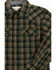 Cody James Toddler Boys' Douglas Fir Plaid Print Long Sleeve Snap Western Shirt - Toddler, Green, hi-res