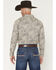 Image #4 - Cody James Men's Neverland Paisley Print Long Sleeve Button-Down Stretch Western Shirt, Cream, hi-res