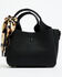 Image #3 - Justin Women's Signature Tiny Tote with Leopard Print Scarf Crossbody Bag, Black, hi-res