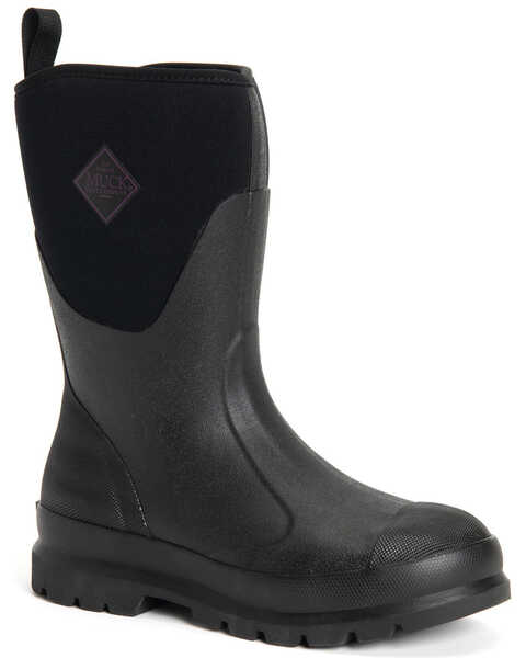 Muck Boots Women's Chore Rubber Boots - Round Toe, Black, hi-res
