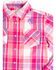 Image #7 - Shyanne Toddler Girls' Pink & Purple Plaid Horse Embroidered Long Sleeve Western Shirt, , hi-res