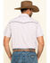 Image #2 - Cowboy Hardware Men's White Rake Plaid Short Sleeve Western Shirt, , hi-res