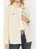 Image #3 - Shyanne Women's Scotty Button-Down Faux Suede Icon Shacket, Oatmeal, hi-res