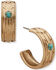 Image #1 - Lainey Wilson Women's Southwestern Hoop Earrings, Gold, hi-res