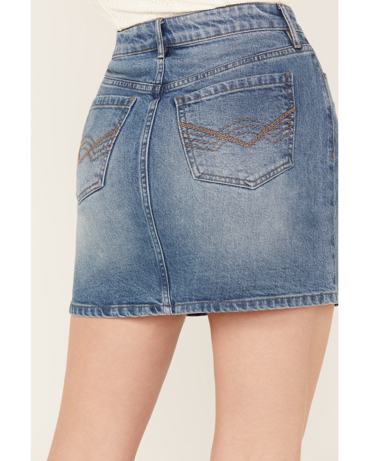 Idyllwind Women's Baryywood High Rise Denim Rhinestone Skirt Idyllwind Women's Baryywood High Rise Denim Rhinestone Skirt