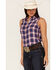 Ariat Women's R.E.A.L. Billie Jean Plaid Print Sleeveless Button-Down Western Shirt, Rust Copper, hi-res